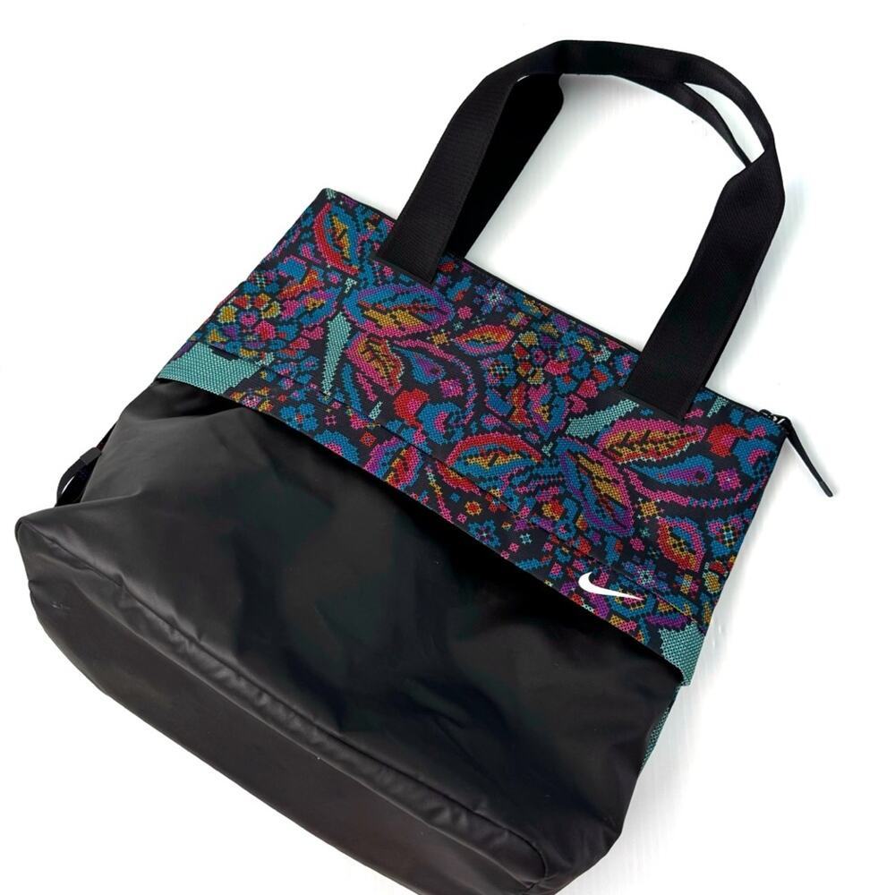 Nike Black Tote with Multicolor Floral Top